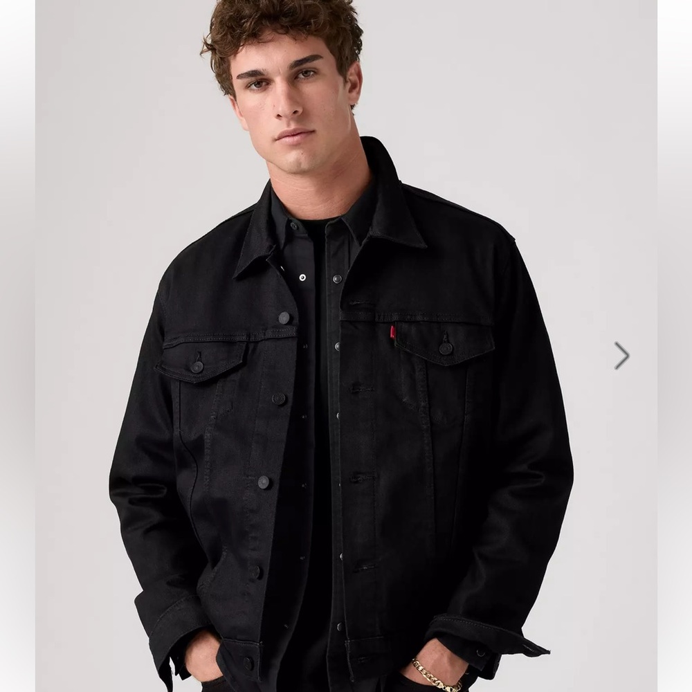 Levi's Men's Charcoal Denim Jacket